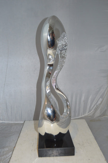 Modern Art Abstract Resin Statue -  Size: 11"L x 8"W x 31"H.
