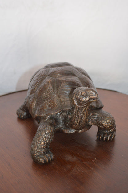 Turtle Bronze Statue -  Size: 8"L x 12"W x 7"H.