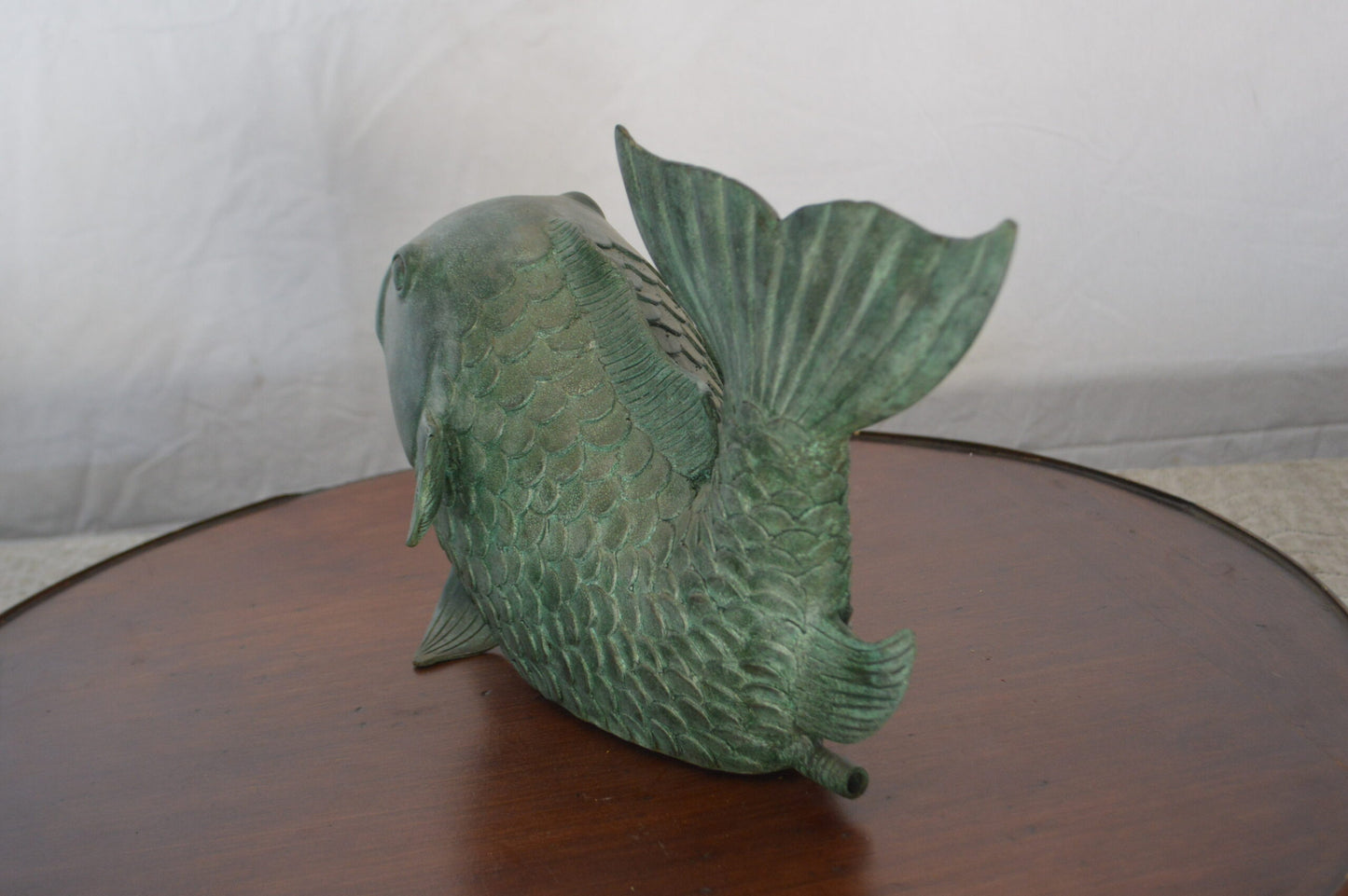 Fish Fountain Medium size Bronze Statue -  Size: 13"L x 7"W x 9"H.