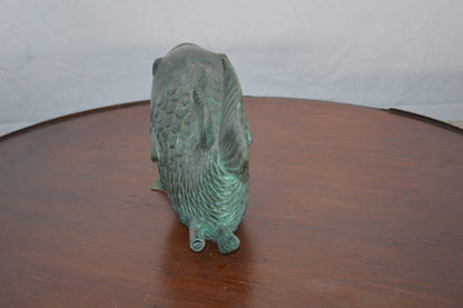 Fish Fountain Small size Bronze Statue -  Size: 4"L x 10"W x 7"H.
