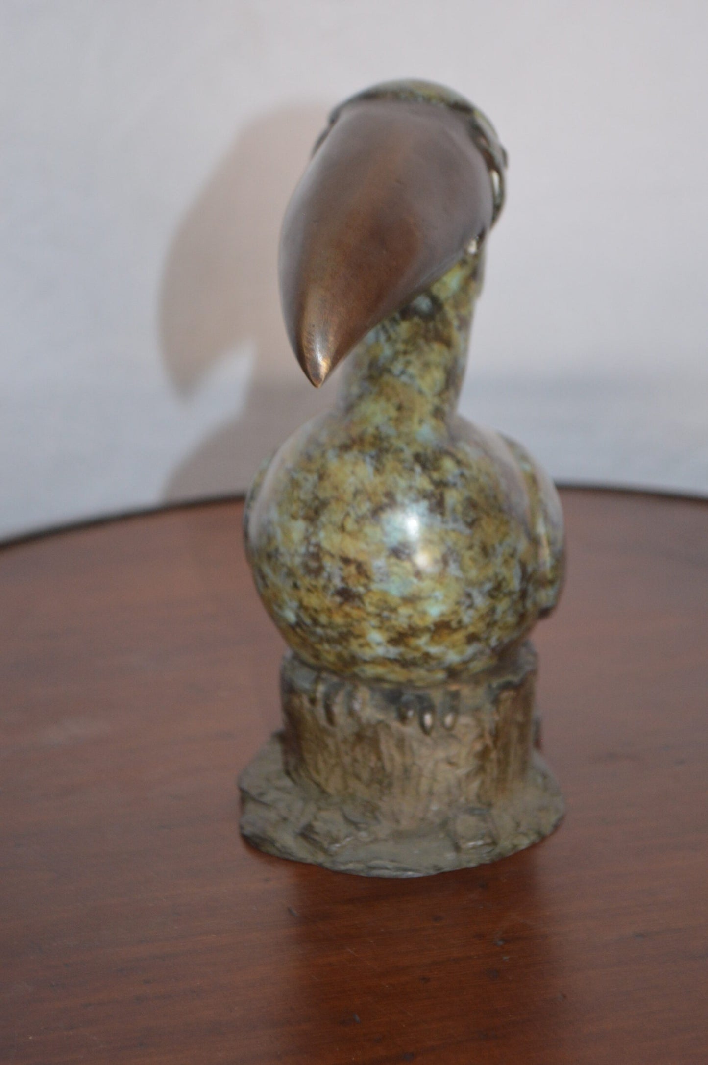 Toucan Bird Bronze Statue Fountain Small -  Size: 10"L x 5"W x 10"H.