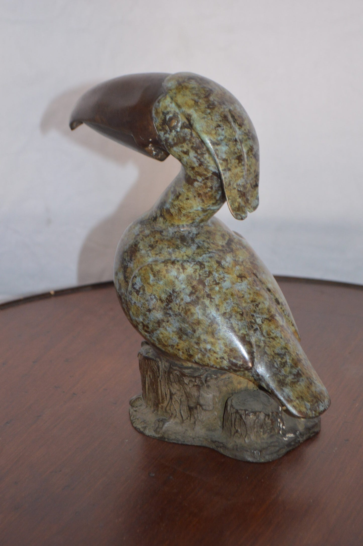 Toucan Bird Bronze Statue Fountain Small -  Size: 10"L x 5"W x 10"H.