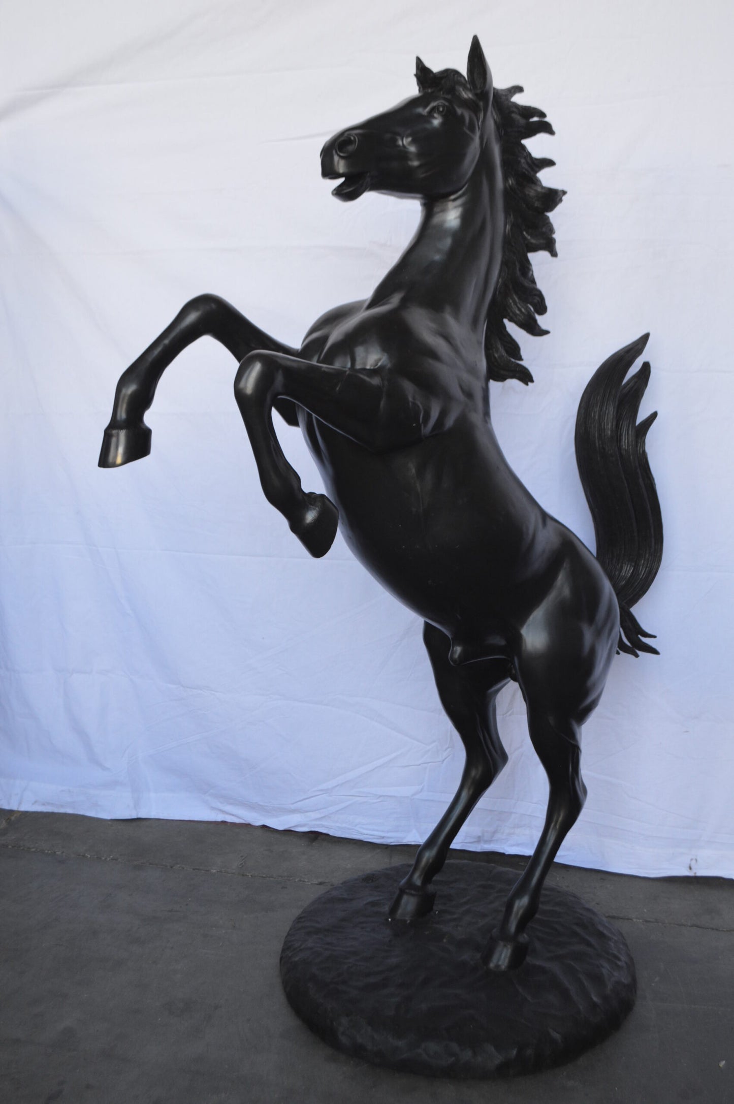 Ferrari Horse Bronze Statue Large -  Size: 26"L x 42"W x 61"H.
