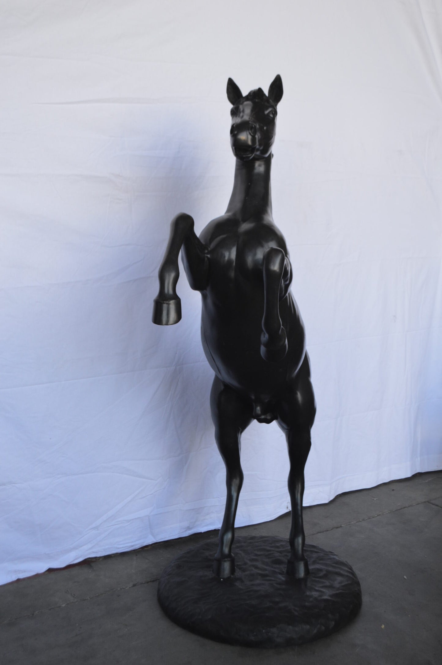 Ferrari Horse Bronze Statue Large -  Size: 26"L x 42"W x 61"H.