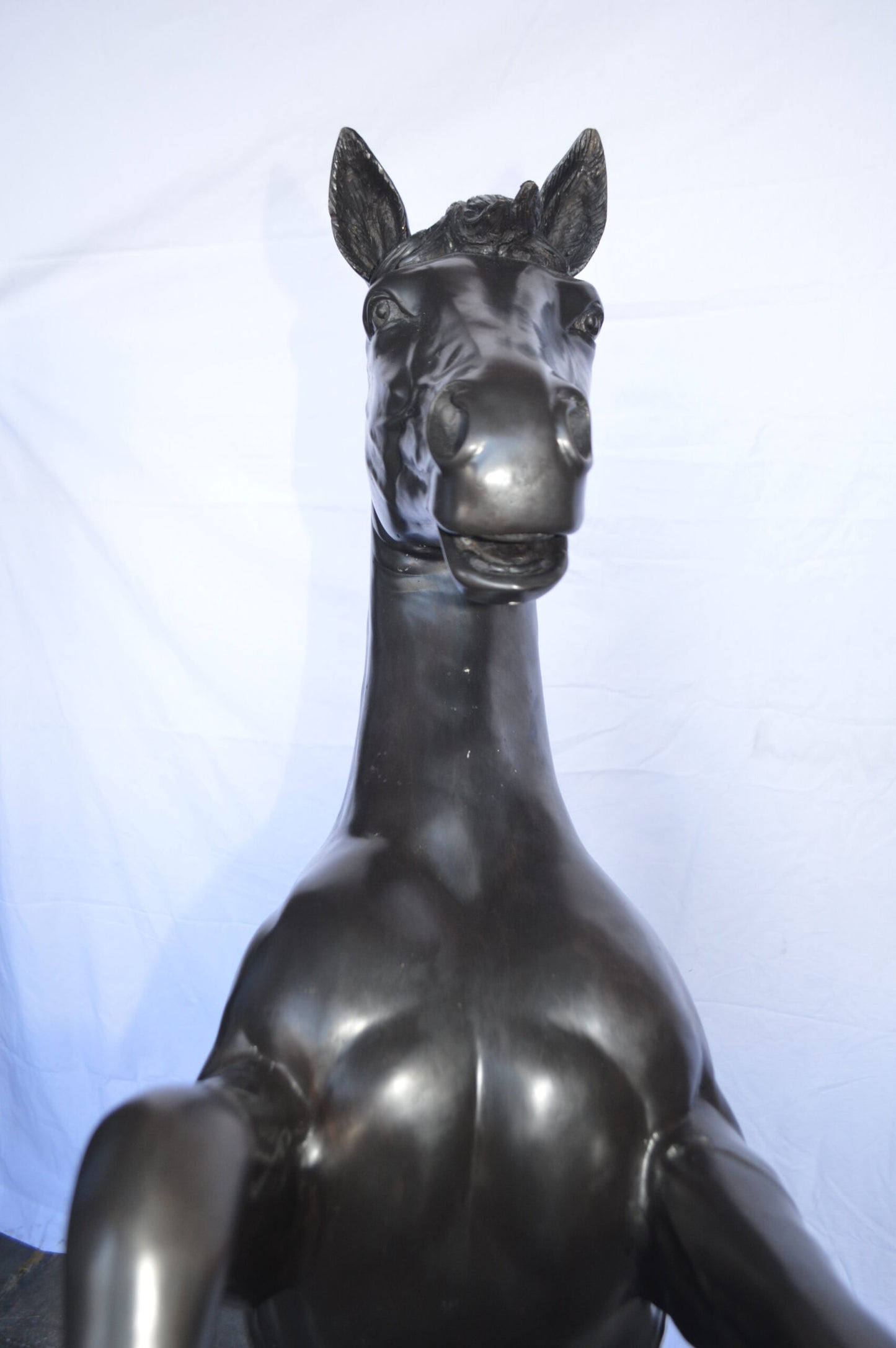 Ferrari Horse Bronze Statue Large -  Size: 26"L x 42"W x 61"H.