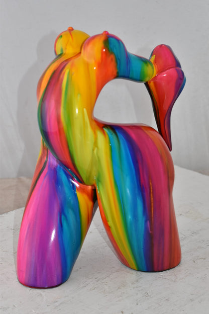 Relaxing By Liliana Mendez Modern Art Nude Bronze Statue Size: 11" x 8" x 13"H