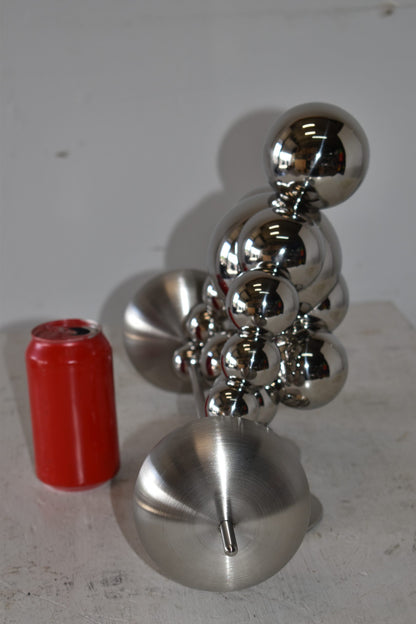 Modern Art Weightlifter First Pull Position Chrome Statue Size: 20" x 8" x 11"H