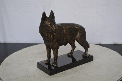 Service Dog standing -  Size: 12"L x 5"W x 12"H.