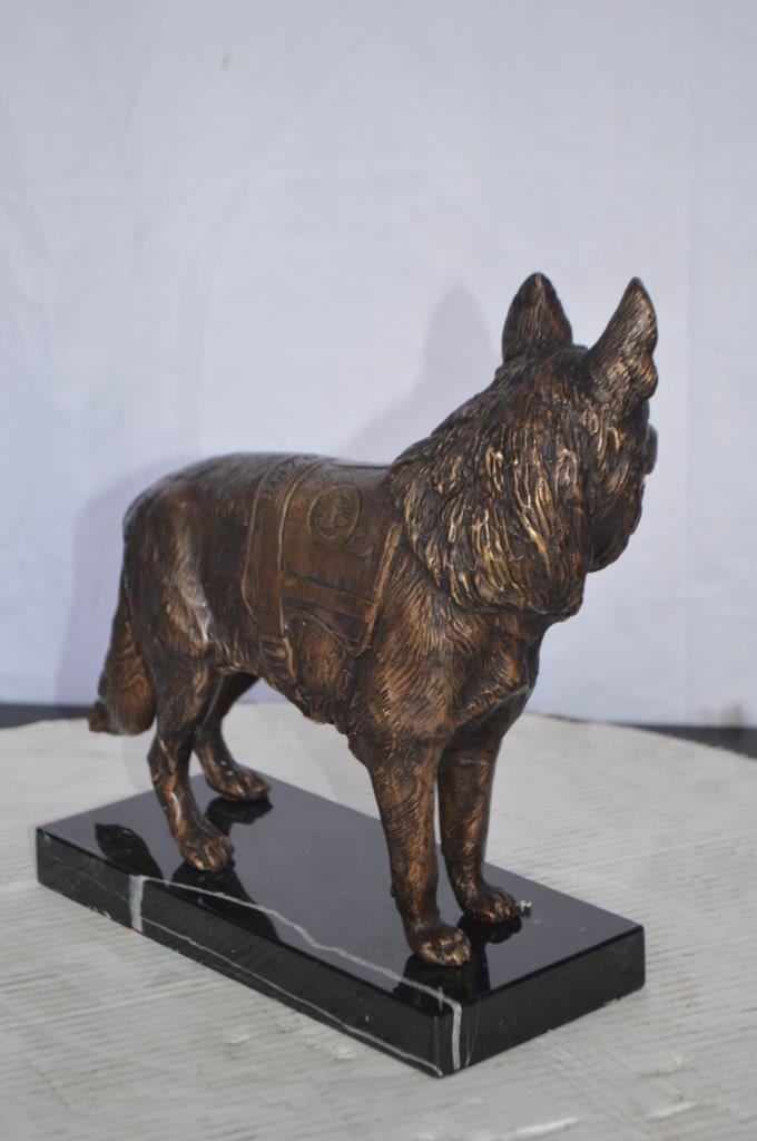 Service Dog standing -  Size: 12"L x 5"W x 12"H.