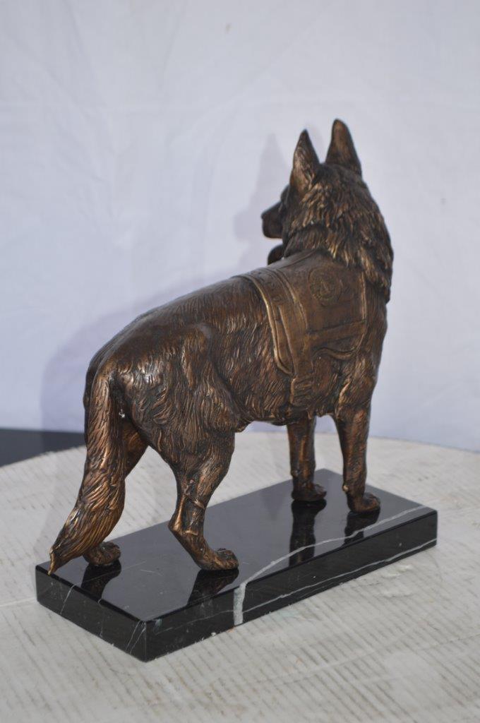 Service Dog standing -  Size: 12"L x 5"W x 12"H.