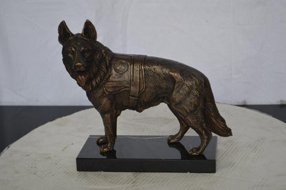 Service Dog standing -  Size: 12"L x 5"W x 12"H.