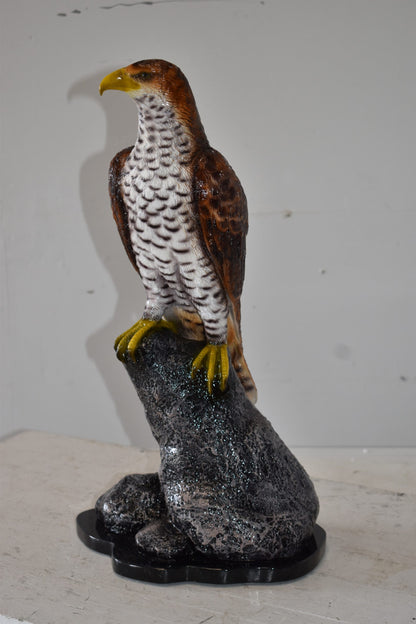 Eagle Standing on a Rock Looking for Prey Size: 10" x 13" x 22"H