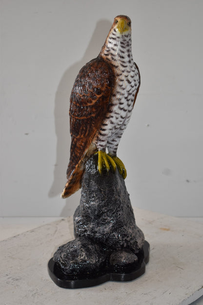 Eagle Standing on a Rock Looking for Prey Size: 10" x 13" x 22"H