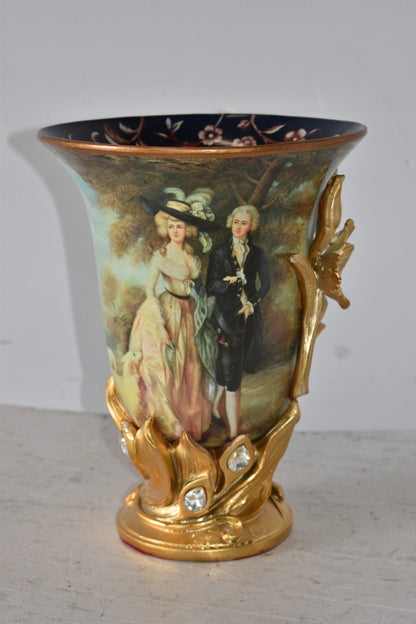 Mr and Mrs William Hallett Replica Resin Vase Size: 10" x 10" x 13"H