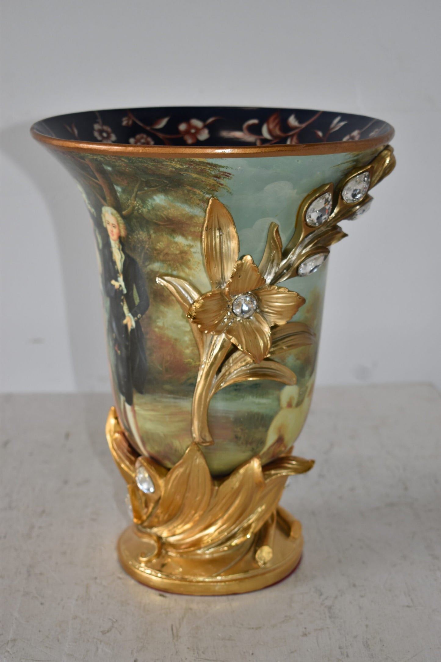 Mr and Mrs William Hallett Replica Resin Vase Size: 10" x 10" x 13"H