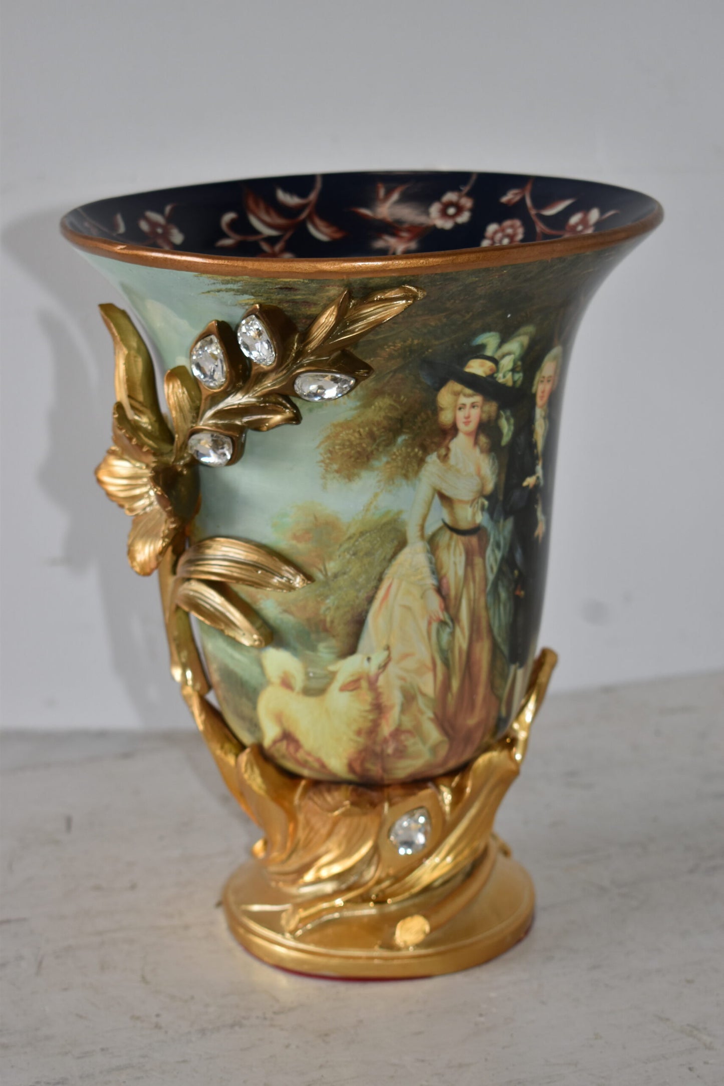 Mr and Mrs William Hallett Replica Resin Vase Size: 10" x 10" x 13"H