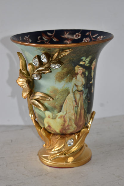 Mr and Mrs William Hallett Replica Resin Vase Size: 10" x 10" x 13"H