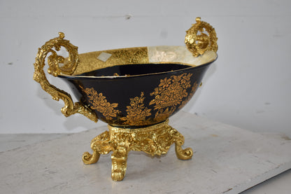 Short And Rounded Decoration Resin Vase Size: 20" x 12" x 13"H