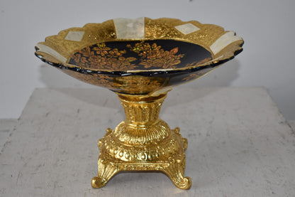 Open and Unique Kylix Decoration Resin Vase   Size: 12" x 12" x 7"H