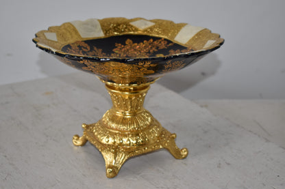 Open and Unique Kylix Decoration Resin Vase   Size: 12" x 12" x 7"H