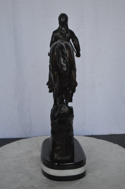 Mountain Man replica by Frederic Remington -  Size: 6"L x 14"W x 22"H.