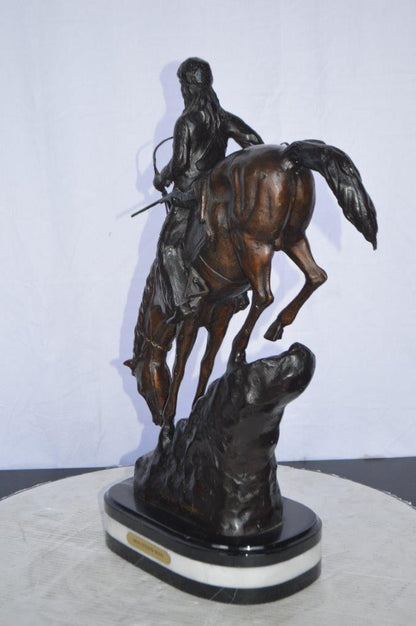 Mountain Man replica by Frederic Remington -  Size: 6"L x 14"W x 22"H.