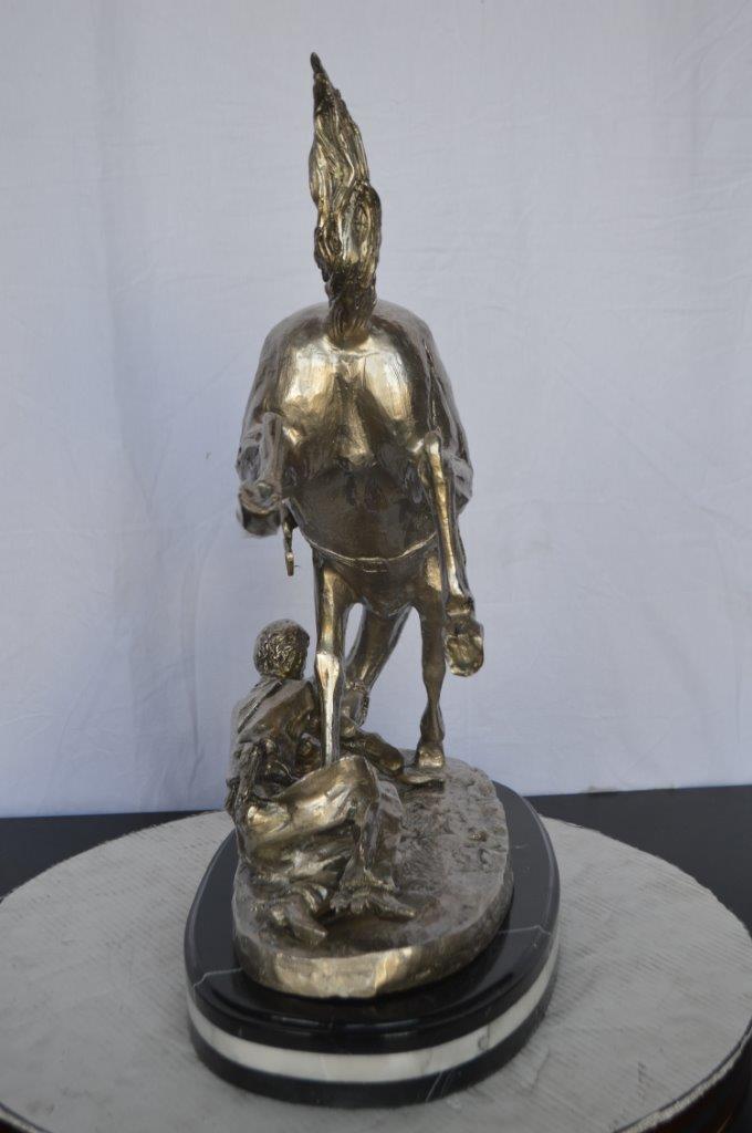 Remington Wicked Pony silver finish Bronze Statue -  Size: 11"L x 22"W x 26"H.