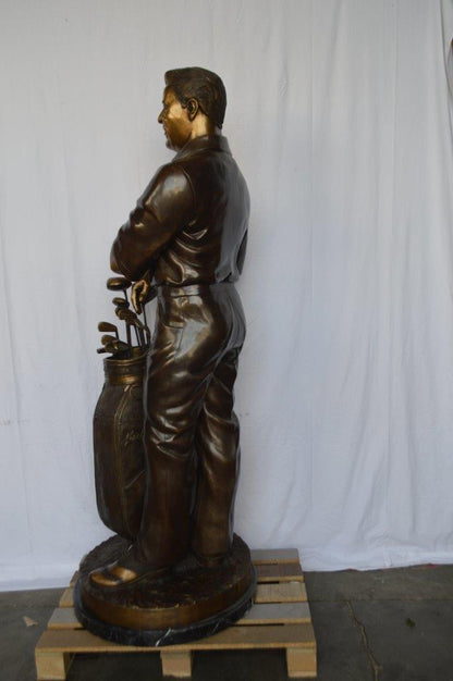 Golfer Ken Venturi Giant Bronze Statue -  Size: 32"L x 30"W x 80"H.