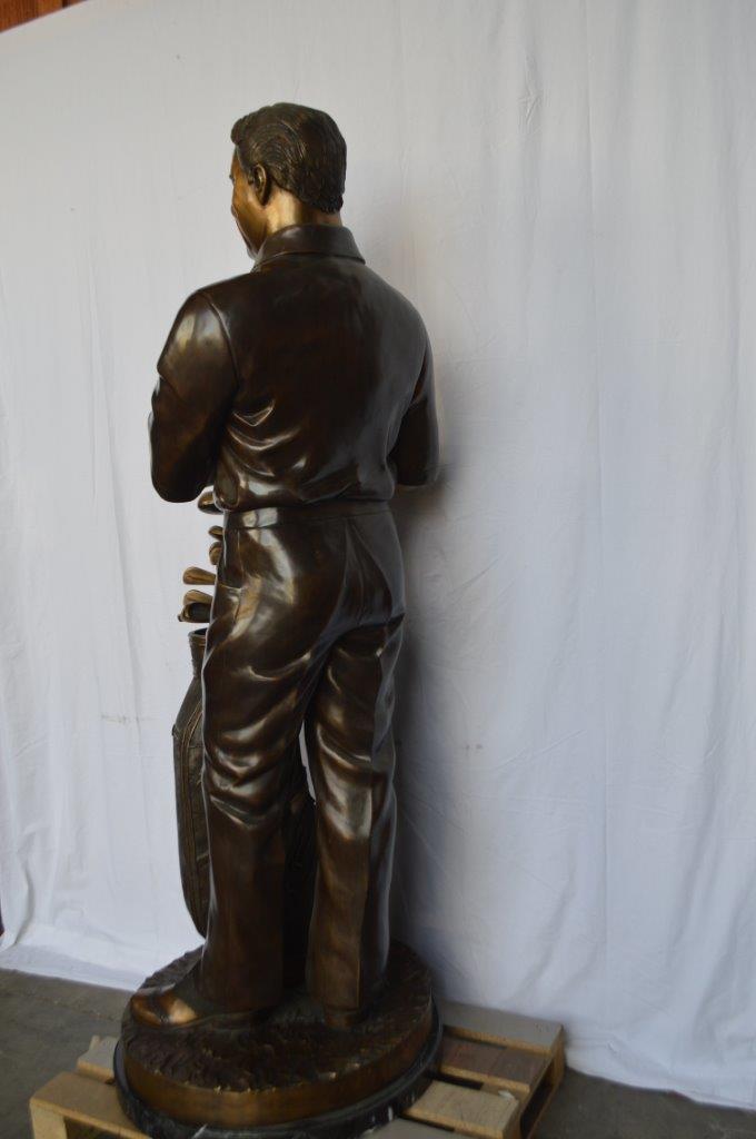 Golfer Ken Venturi Giant Bronze Statue -  Size: 32"L x 30"W x 80"H.