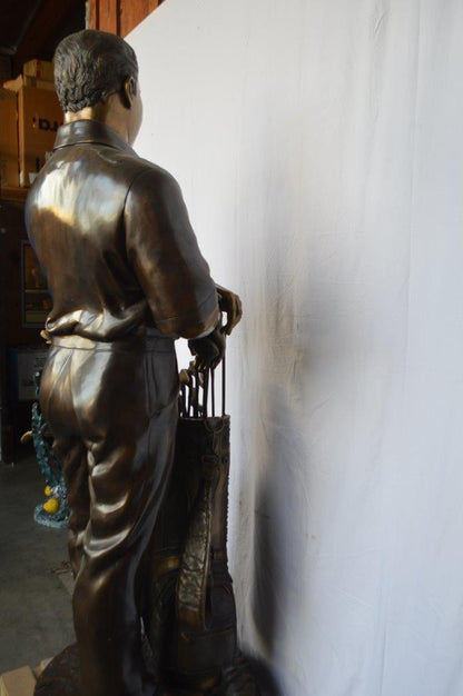 Golfer Ken Venturi Giant Bronze Statue -  Size: 32"L x 30"W x 80"H.