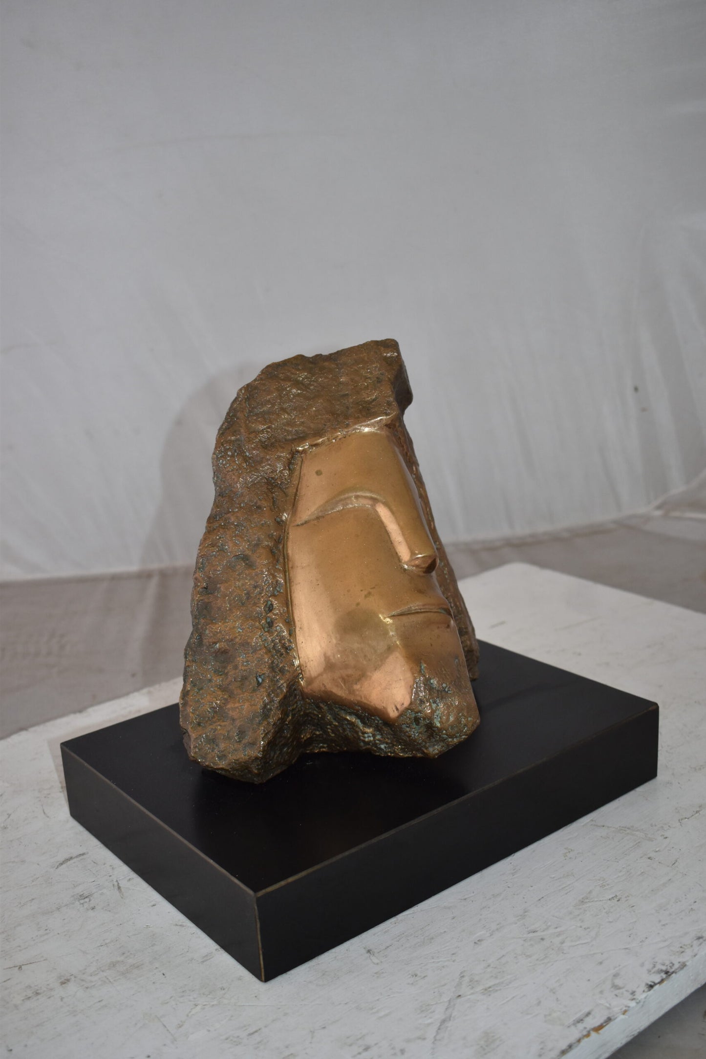 Original Marilyn Newman Bronze Statue Titled the Pharoah Size: 40" x 27" x 23"H