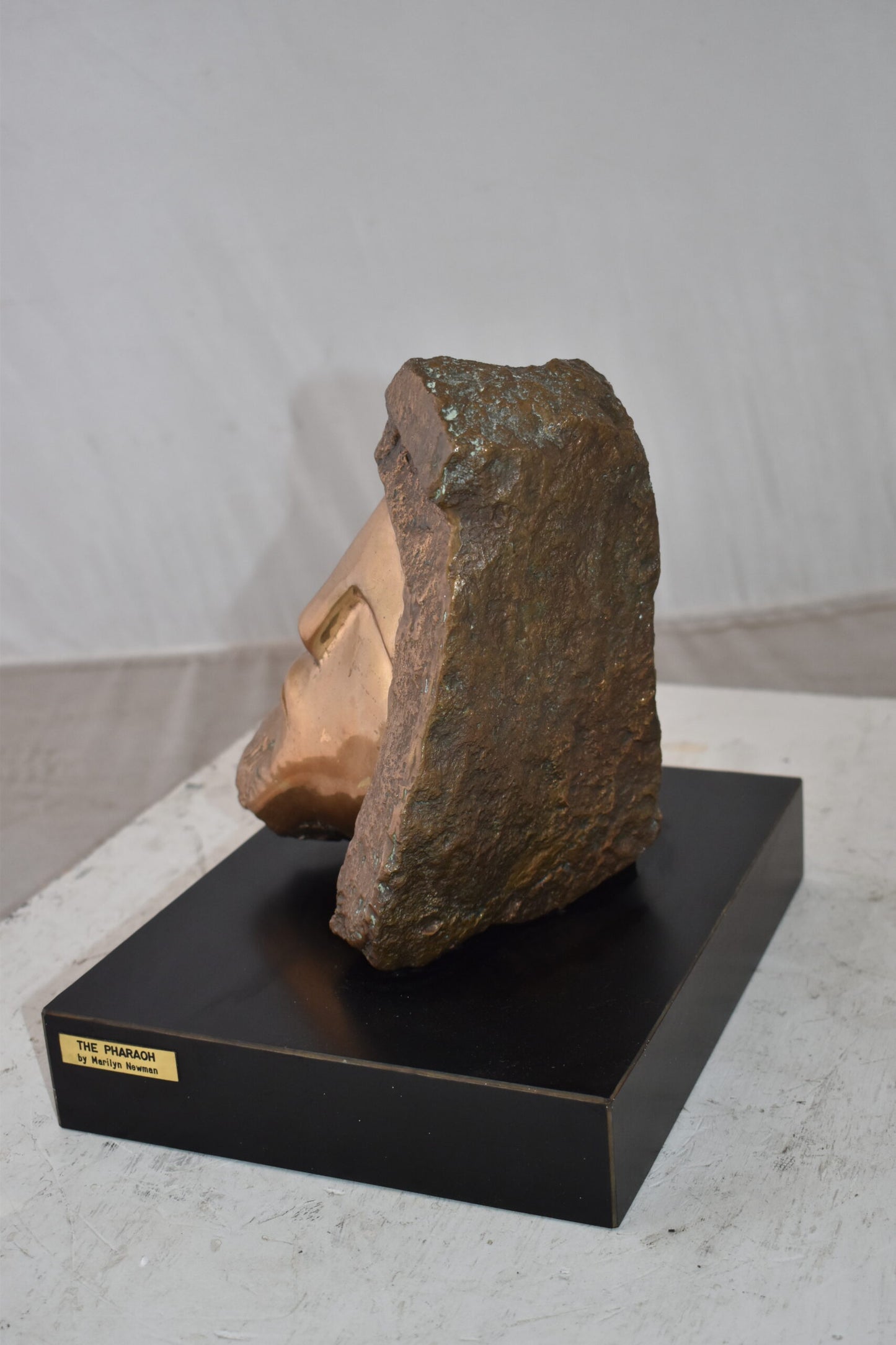 Original Marilyn Newman Bronze Statue Titled the Pharoah Size: 40" x 27" x 23"H