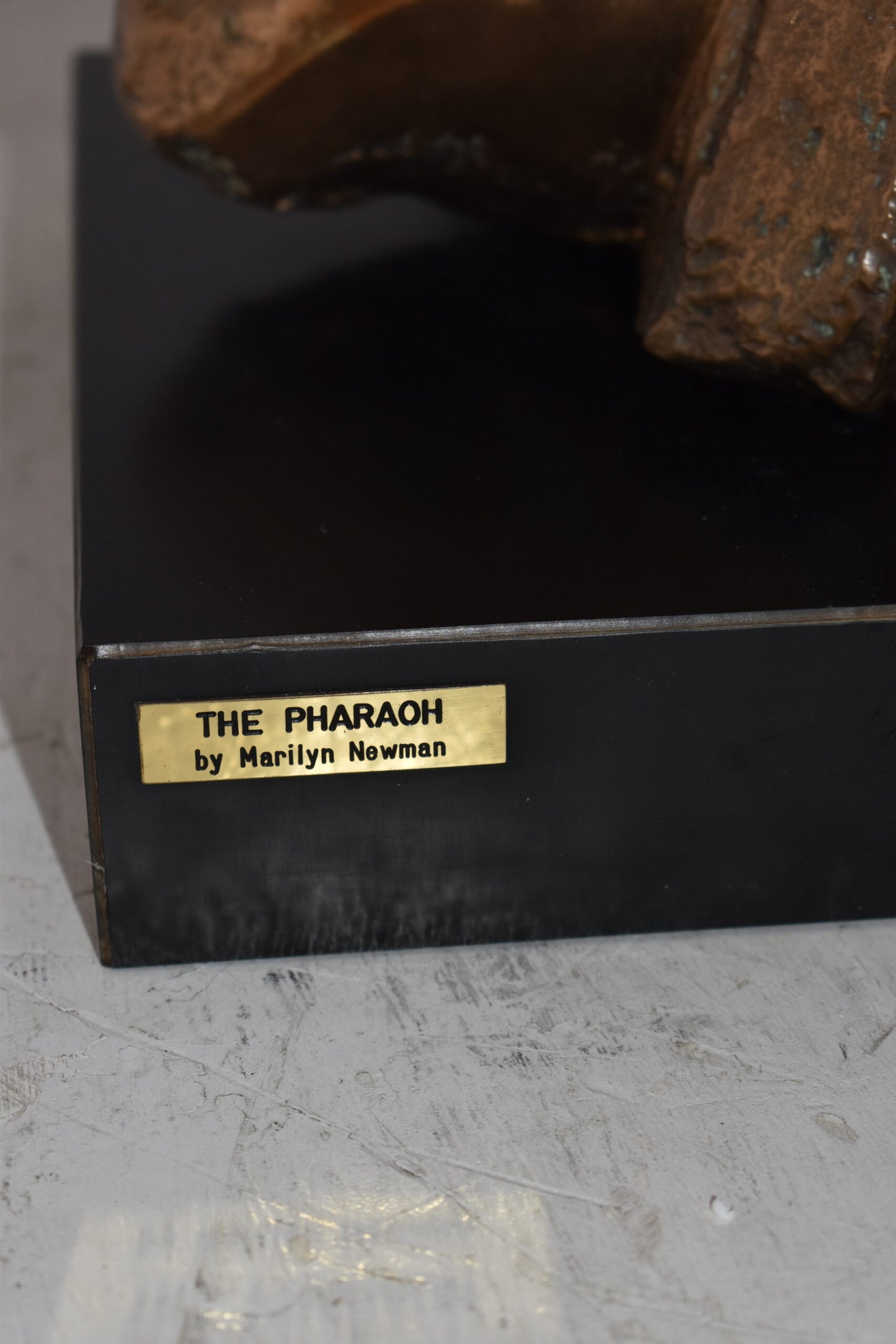 Original Marilyn Newman Bronze Statue Titled the Pharoah Size: 40" x 27" x 23"H