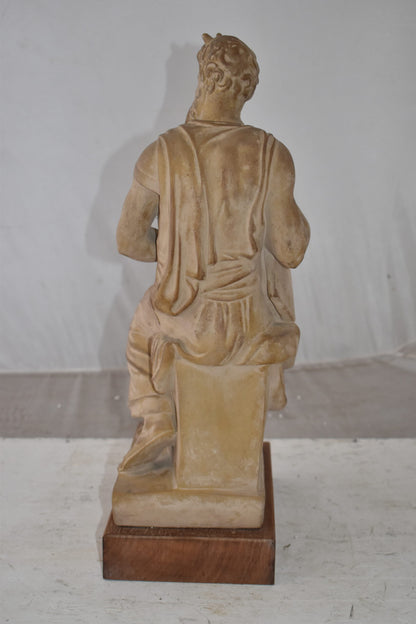 Replica of Michelangelo plaster cast Statue of Moses Size: 9" x 10" x 21"H