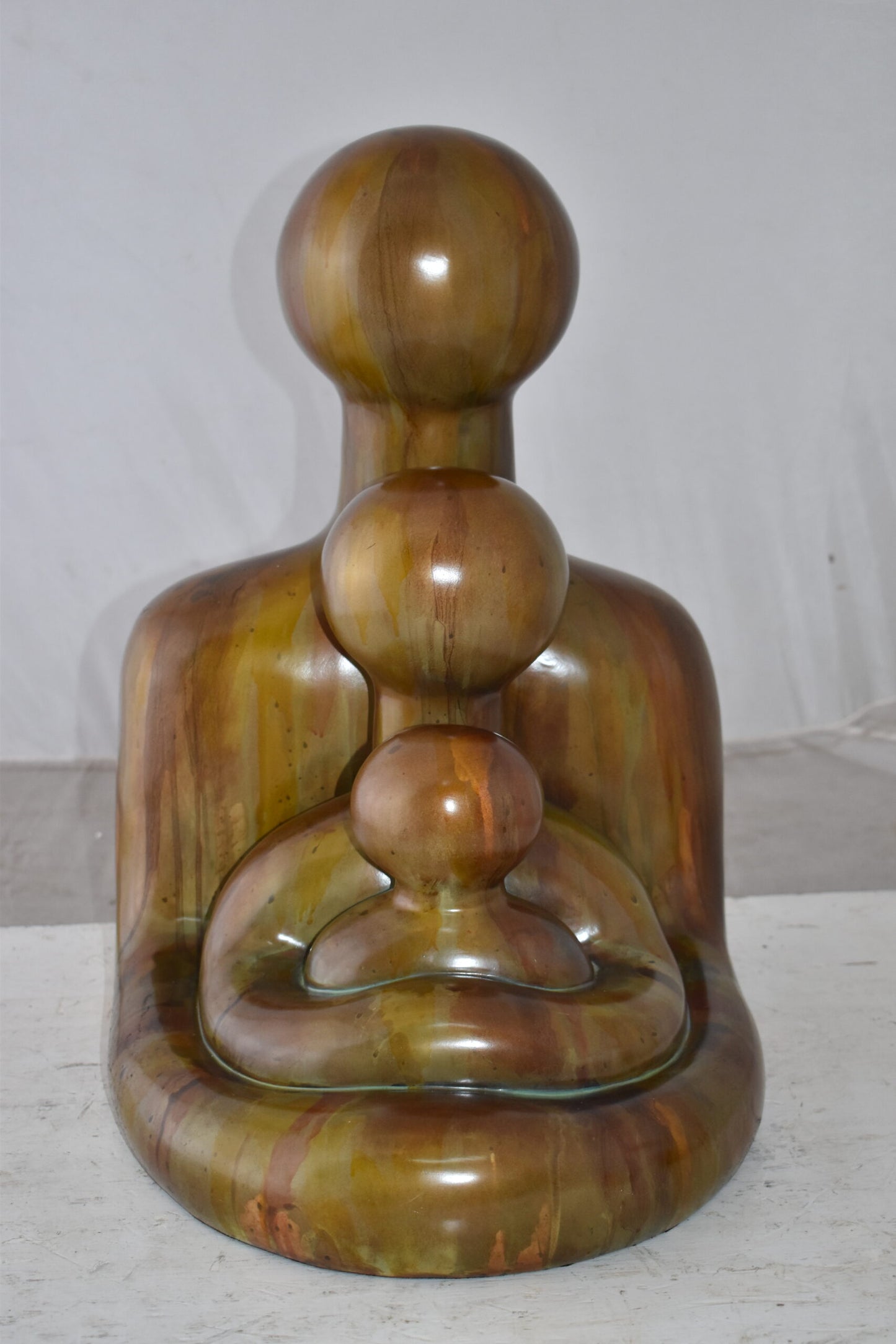 Contemporary Familial Embrace Resin Statue Size: 13" x 14" x 19"H