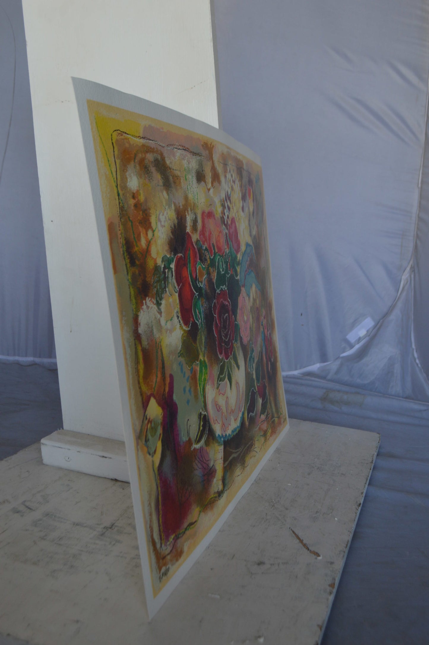 Sunday Afternoon serigraph by Zule -  Size: 26"L x 18"W