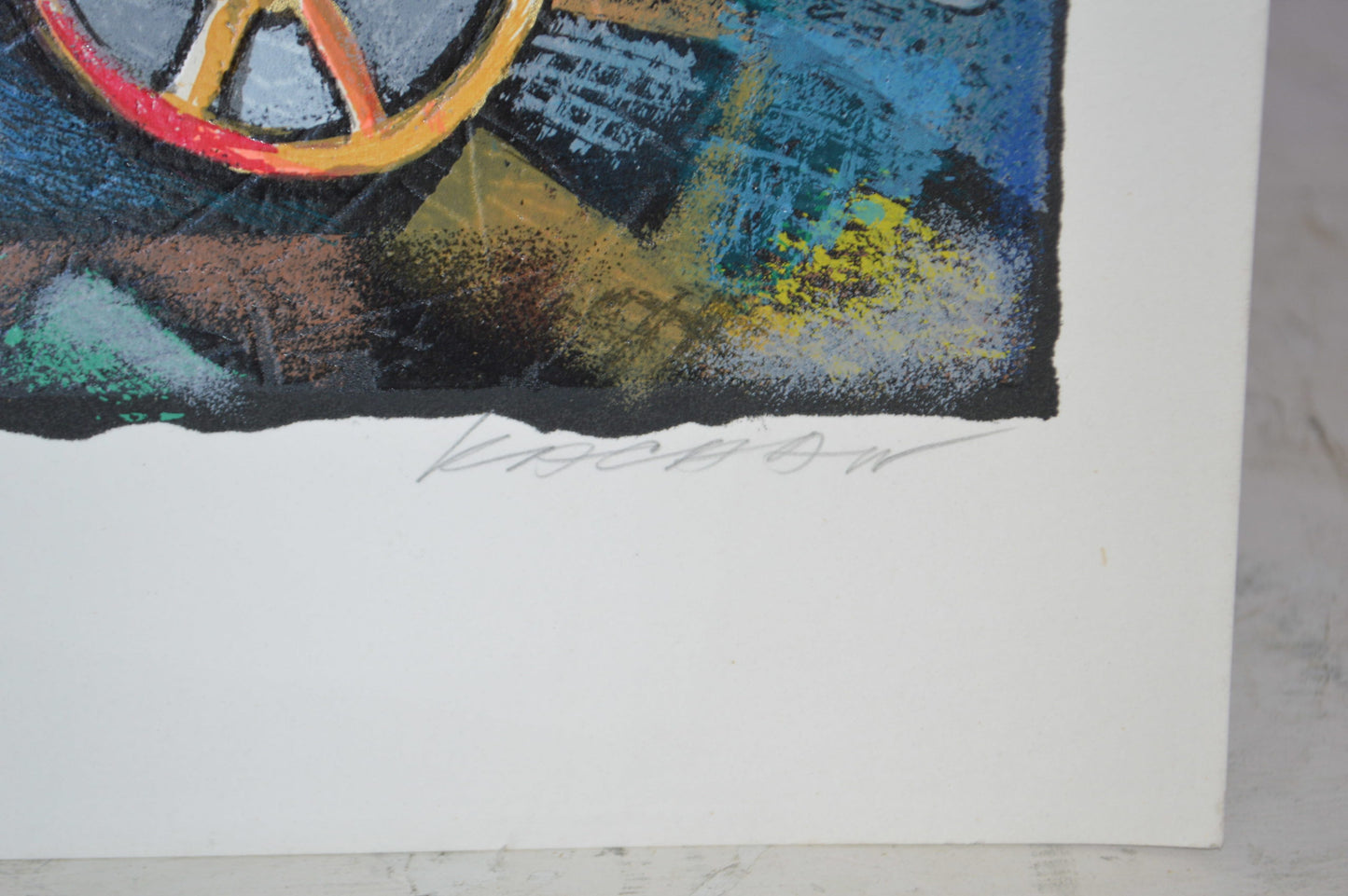 Michael Kachan Delicate Balance serigraph -  Size: 17"L x 20"W