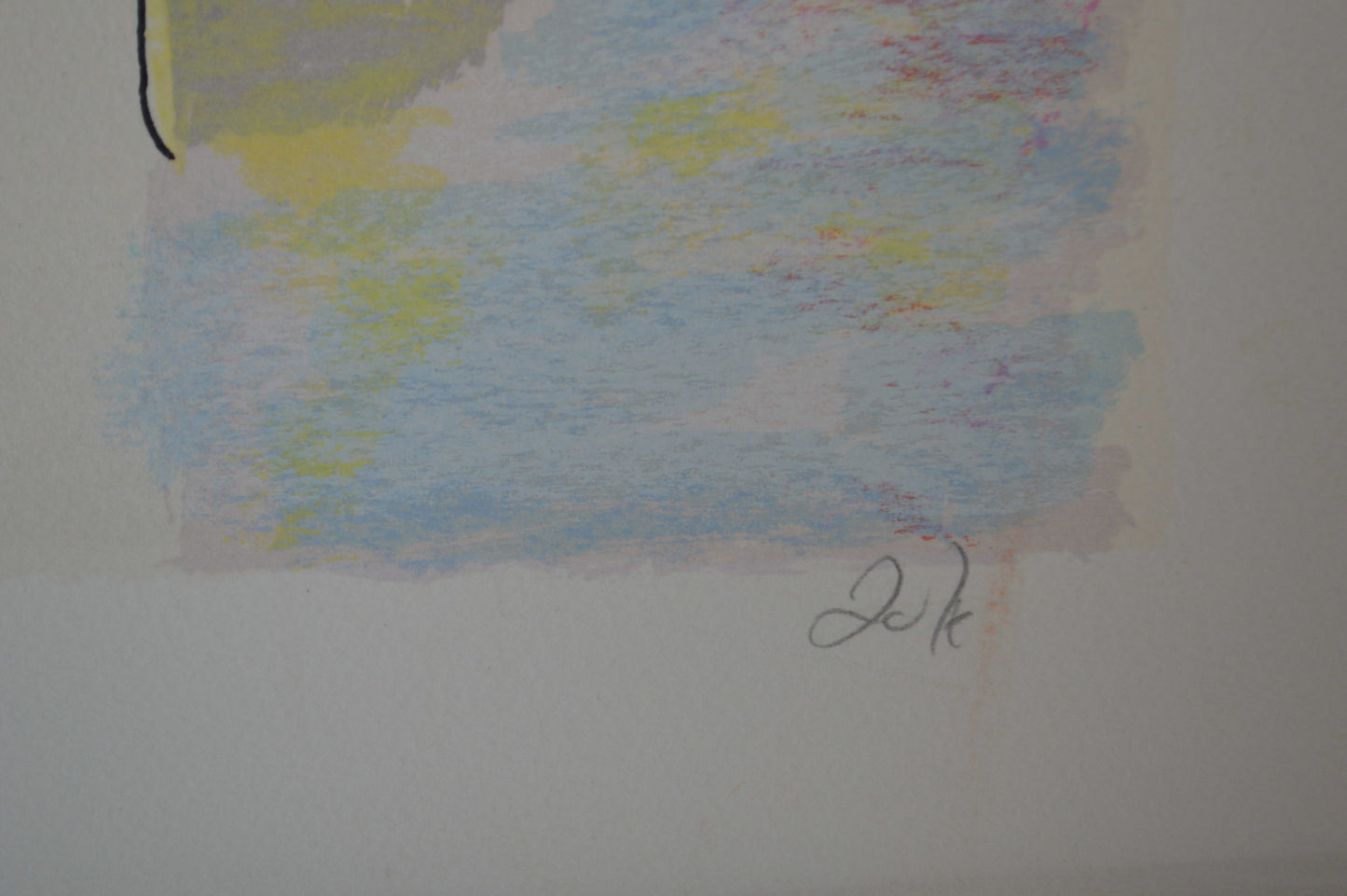 Evening Gathering Serigraph by Zule -  Size: 27"L x 19"W