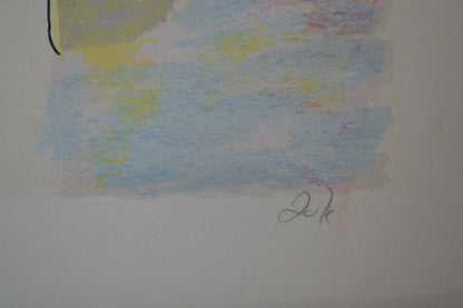 Evening Gathering Serigraph by Zule -  Size: 27"L x 19"W