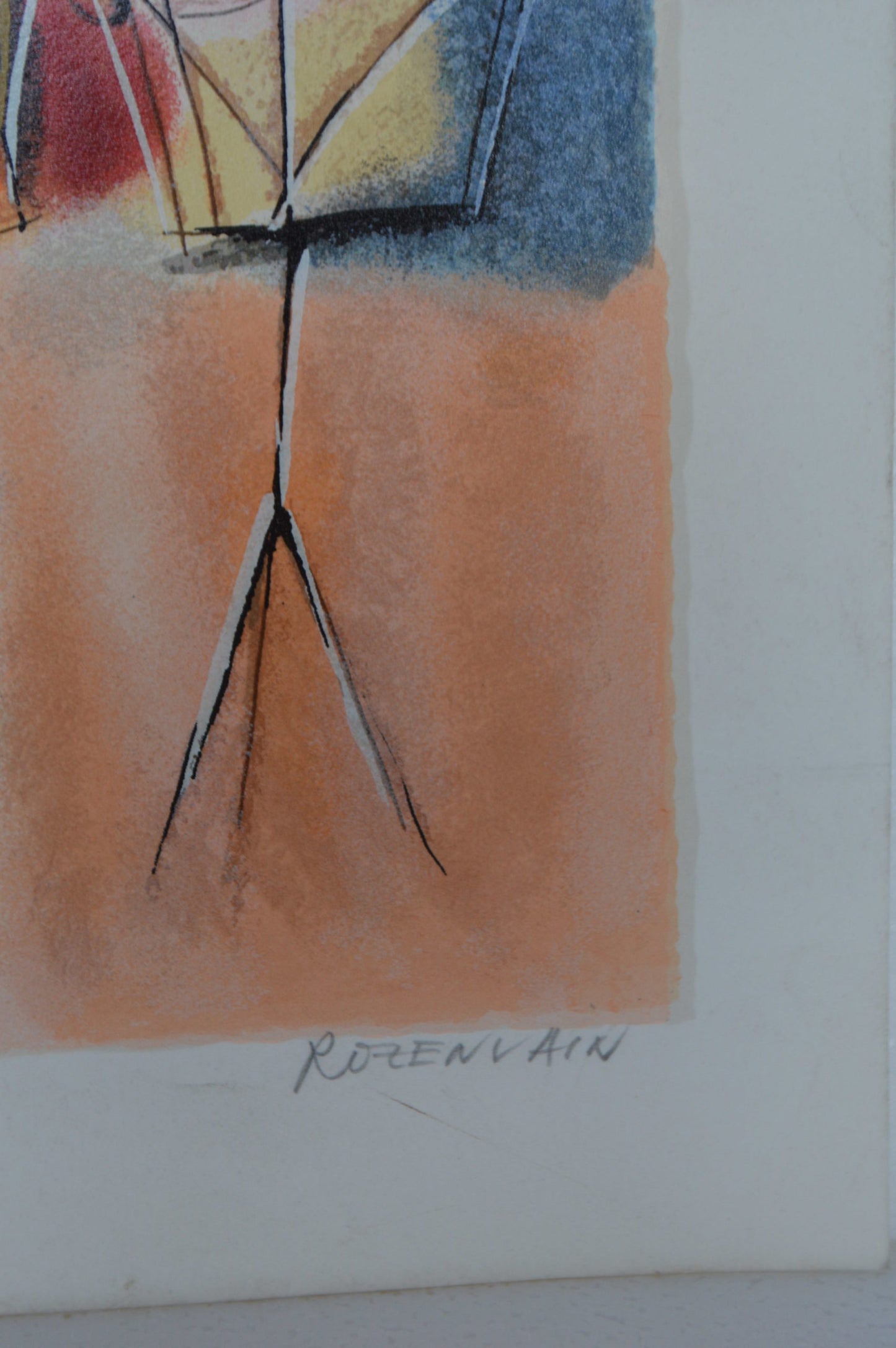 Piano and Strings Serigraph by Michael Rozenvain -  Size: 18"L x 13"W