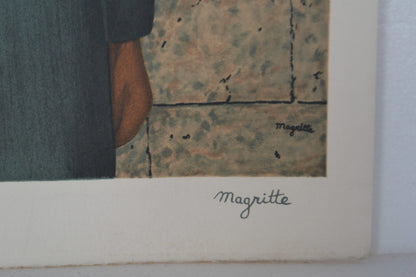Son of Man by Magritte signed and sealed -  Size: 14"L x 19"W