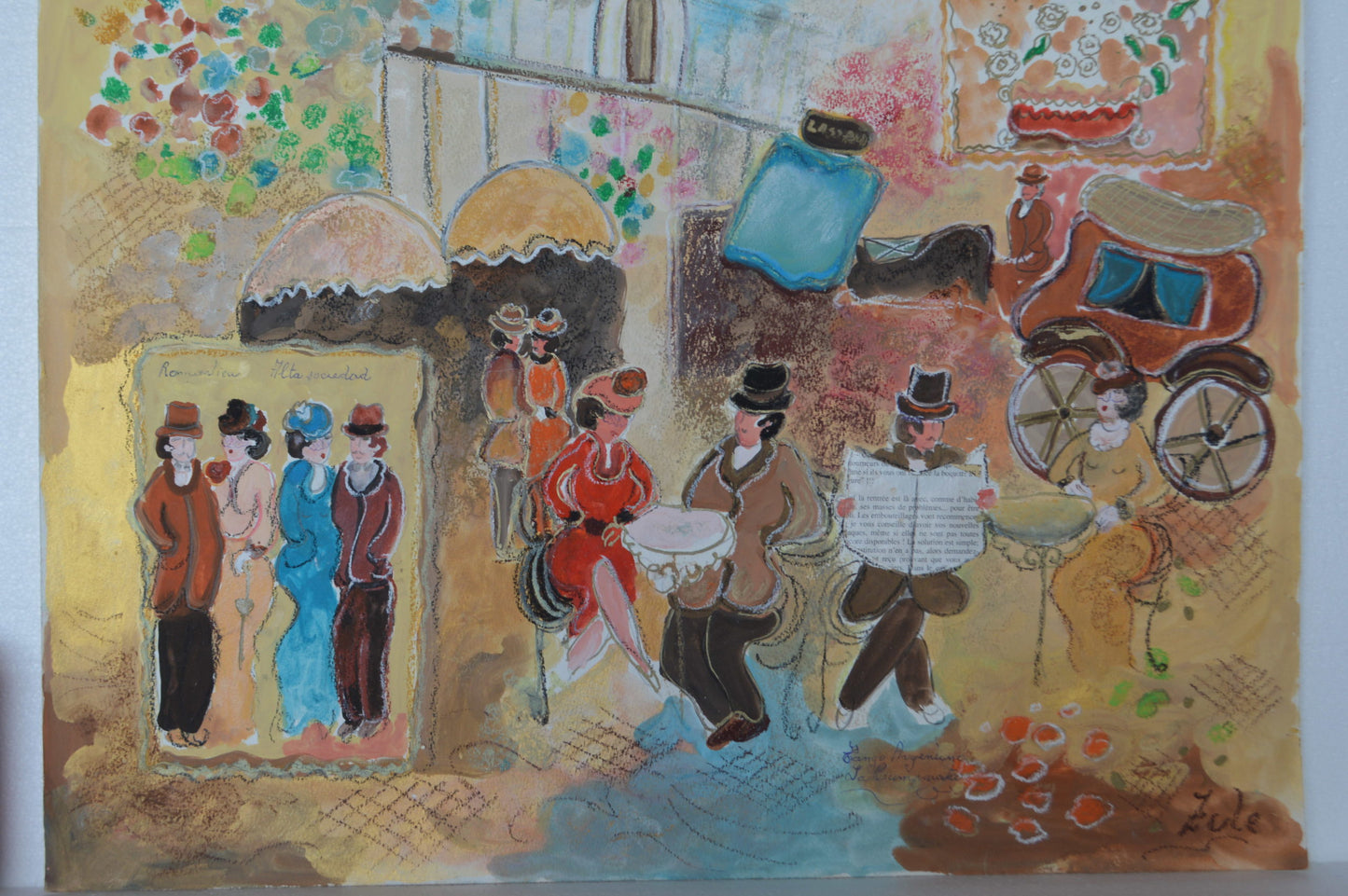 Romantica serigraph by Zule Moskowitz -  Size: 18"L x 24"W