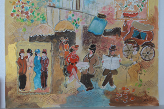 Romantica serigraph by Zule Moskowitz -  Size: 18"L x 24"W