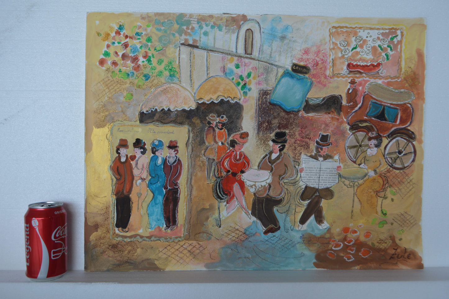 Romantica serigraph by Zule Moskowitz -  Size: 18"L x 24"W