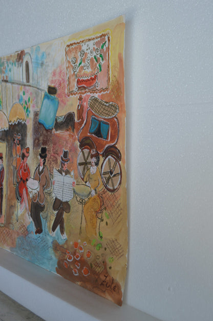 Romantica serigraph by Zule Moskowitz -  Size: 18"L x 24"W