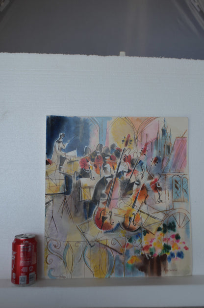The Symphony Serigraph by Michael Rozenvain -  Size: 16"L x 18"W