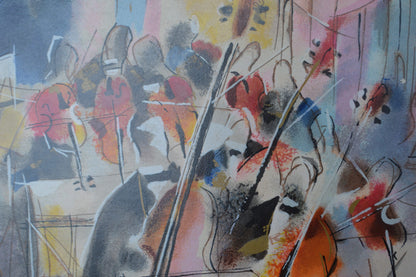 The Symphony Serigraph by Michael Rozenvain -  Size: 16"L x 18"W