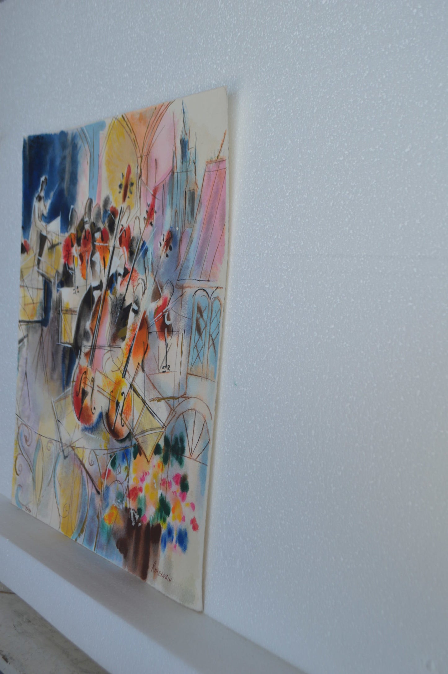The Symphony Serigraph by Michael Rozenvain -  Size: 16"L x 18"W