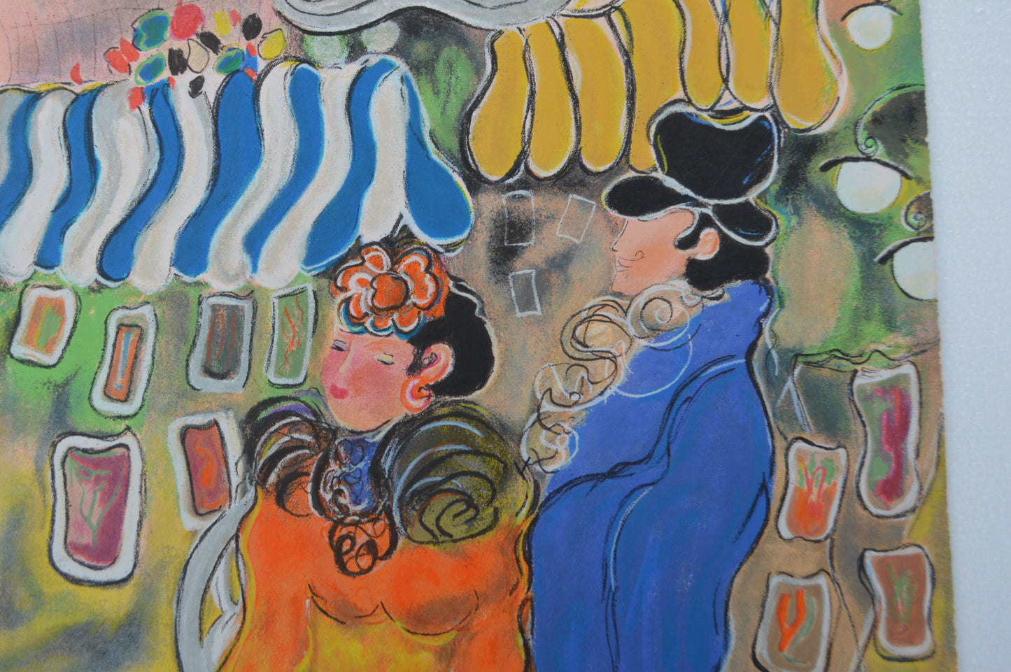 A Couple serigraph by Zule Moskowitz -  Size: 24"L x 40"W