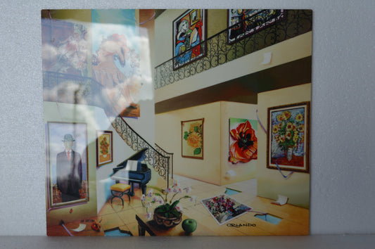 Orlando Quevedo Day of Love, Painting on aluminum -  Size: 11"L x 13"W